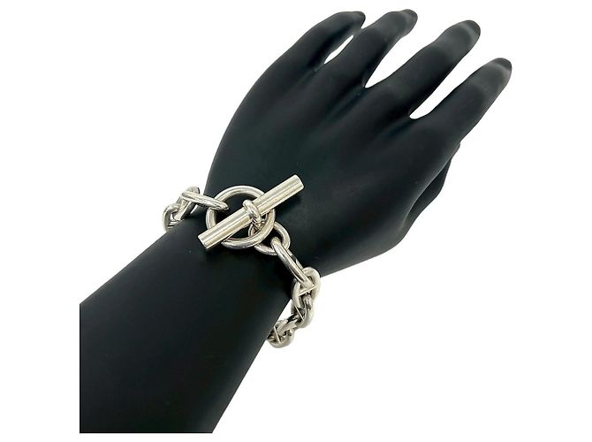 Hermès Bracciale Charm Chaine d'Ancre GM Hermes Argento - vista 2