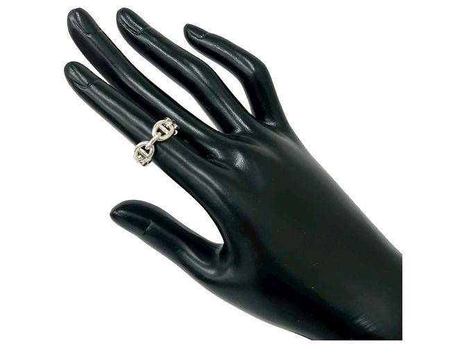 Hermès Chaine d'Ancre Enchainée Ring Silber - Ansicht 2