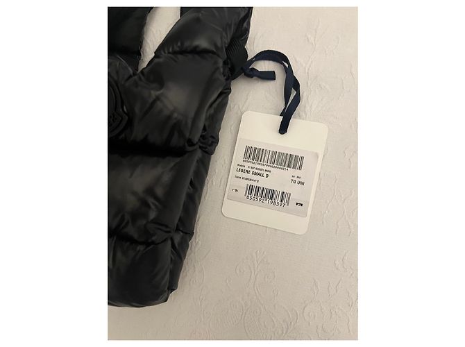 Moncler Rucksack aus schwarzem, gestepptem Nylon - Ansicht 8