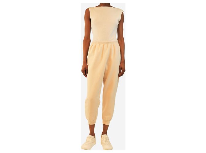 Autre Marque Creme Jogginghose - Größe M Roh - Ansicht 2