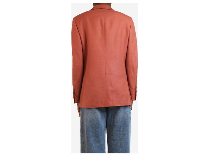 Gucci Blazer de lino rosa polvoriento - talla S - vista 2