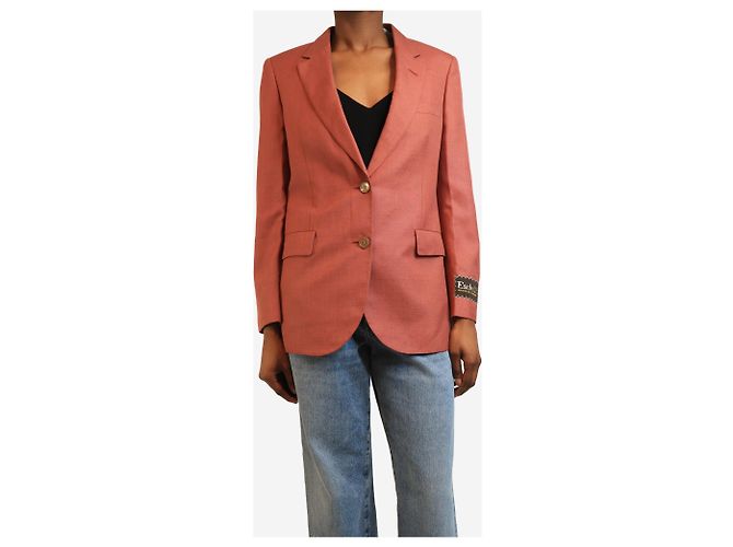 Gucci Blazer de lino rosa polvoriento - talla S - vista 3