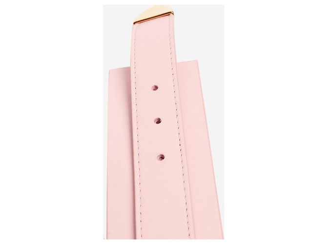 Autre Marque Breiter Ledergürtel in Rosa Pink - Ansicht 6