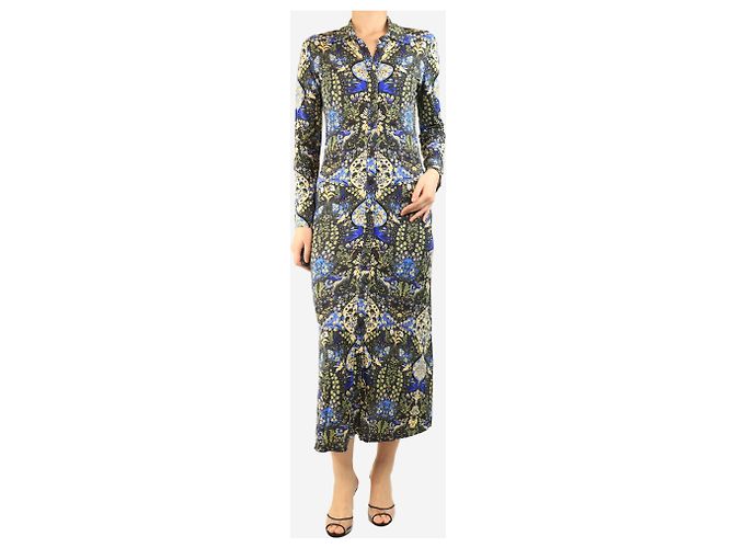 Etro Mehrfarbiges Blumenhemd-Midi-Kleid - Größe UK 12 Mehrfarben - Ansicht 3