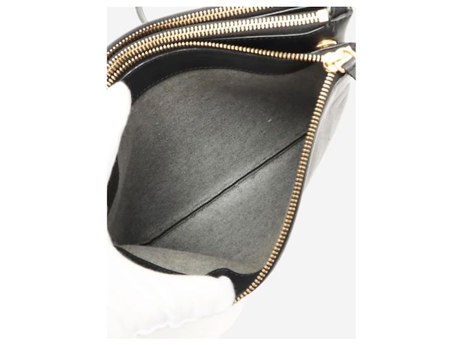 Céline Bolsa de couro Trio preta - vista 12