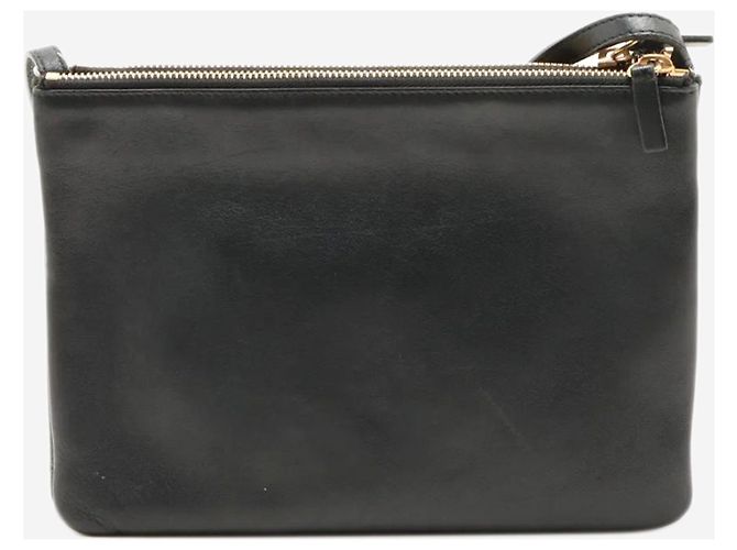 Céline Bolsa de couro Trio preta - vista 2