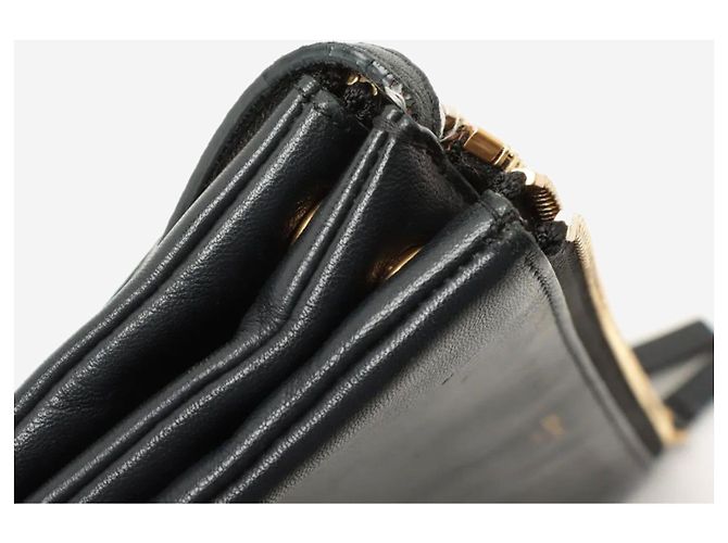Céline Bolsa de couro Trio preta - vista 7