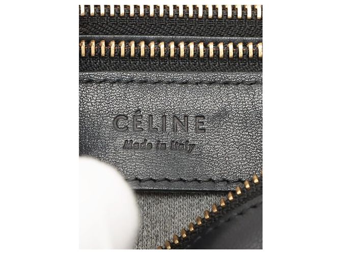 Céline Bolsa de couro Trio preta - vista 9