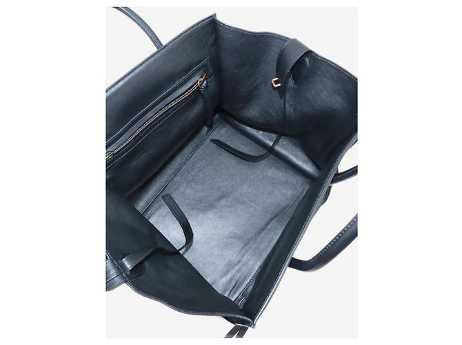 Céline Borsa tote Phantom in suede nero - vista 14