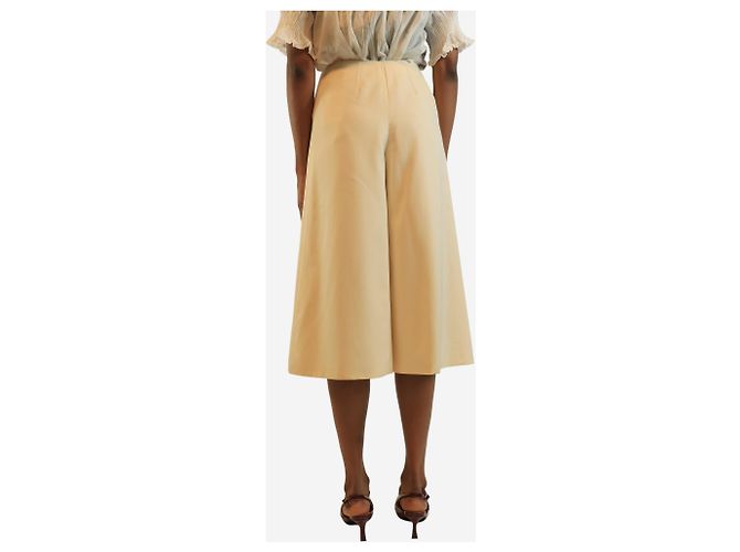 Hermès Cremeweite Culottes - Größe UK 8 Roh - Ansicht 3