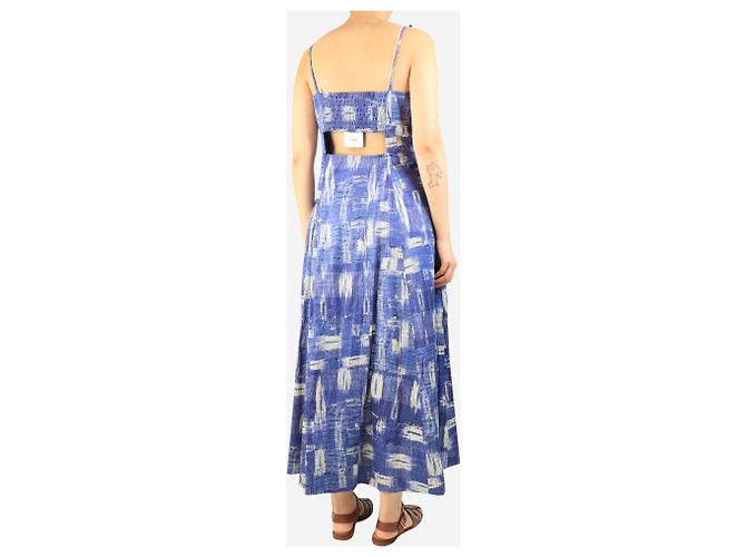 Autre Marque Blaues Ekberg-Maxikleid - Größe M - Ansicht 2
