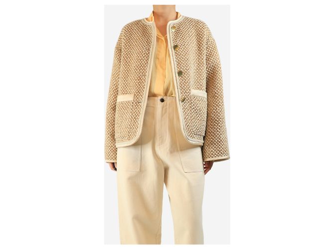Forte Forte Gold Tweed Lurex-Jacke - Größe UK 10 Golden - Ansicht 4