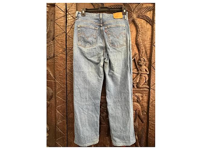 Jeans Levi's "Ribcage Straight Ankle" Azul - vista 11