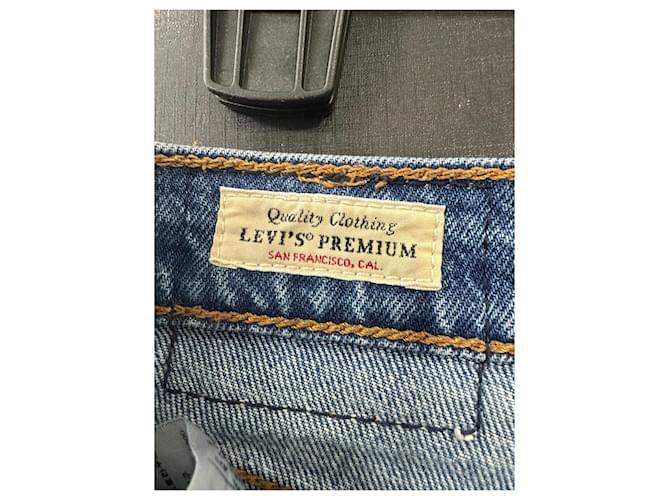 Jeans Levi's "Ribcage Straight Ankle" Azul - vista 5