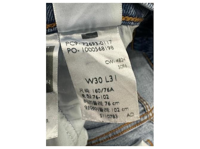 Jeans Levi's "Ribcage Straight Ankle" Azul - vista 7