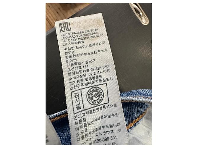 Jeans Levi's "Ribcage Straight Ankle" Azul - vista 8