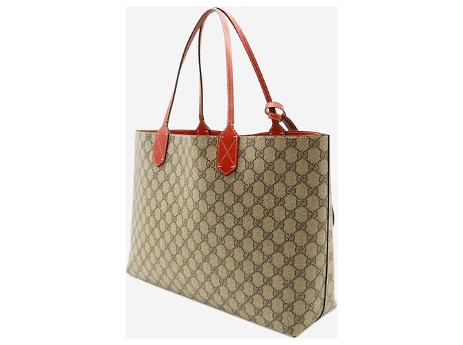 Gucci Borsa tote in tela GG Supreme marrone - vista 2
