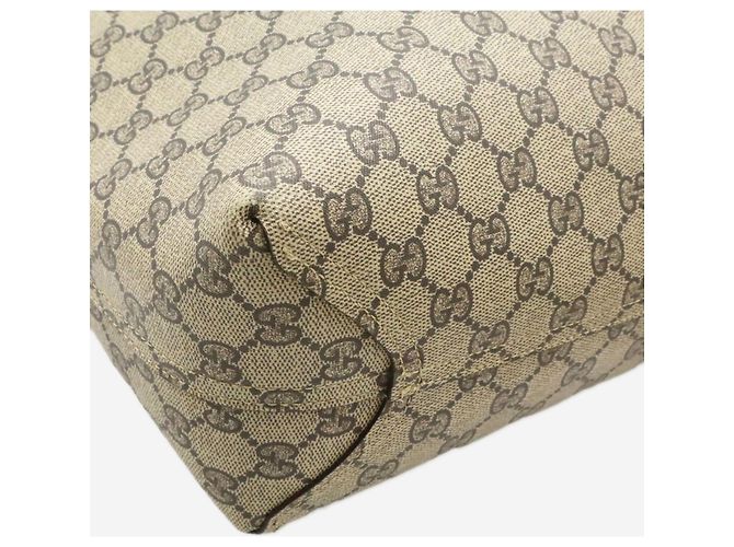 Gucci Borsa tote in tela GG Supreme marrone - vista 3