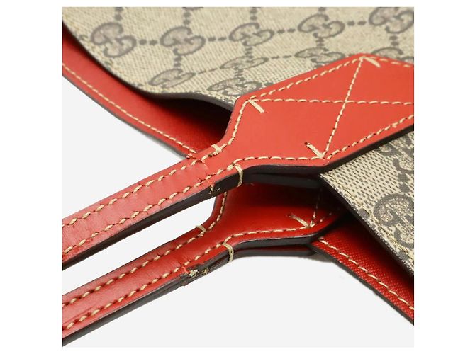 Gucci Borsa tote in tela GG Supreme marrone - vista 6