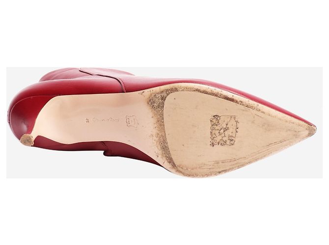 Gianvito Rossi Botines burdeos - talla UK 8 Roja - vista 5