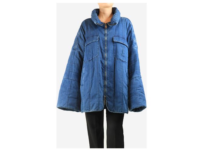 Chloé Oversized Jeansjacke in Blau - Größe M - Ansicht 3