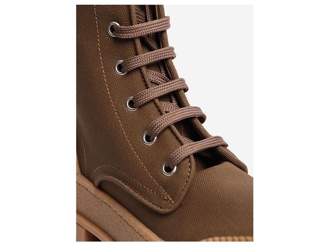 Weekend Max Mara Botines de lona marrón - talla EU 38 Castaño - vista 4
