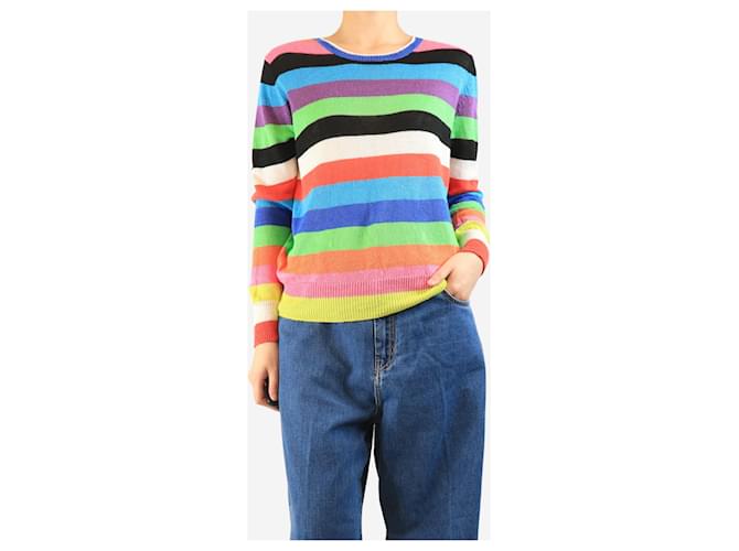 Weekend Max Mara Gestreifter Pullover in mehreren Farben - Größe M Mehrfarben - Ansicht 3