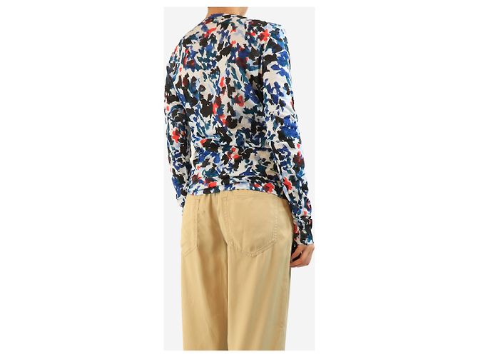 Proenza Schouler Top de algodón floral azul - talla M - vista 2