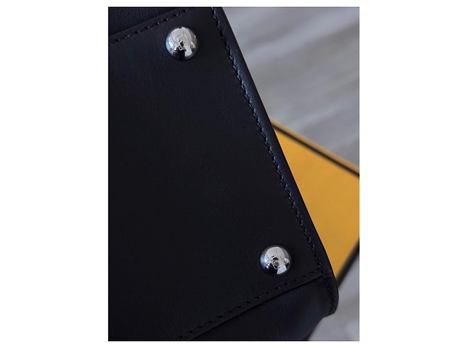 Borsa Fendi Peekaboo X Lite Pelle Marrone Scuro e Pelliccia - vista 15