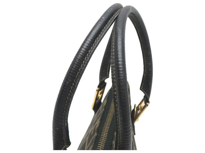 Zucca Borsa a mano Fendi da donna in tela marrone - vista 5