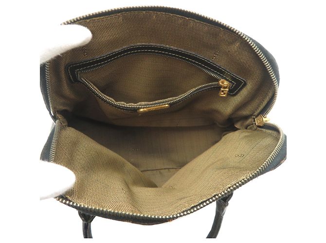 Zucca Borsa a mano Fendi da donna in tela marrone - vista 6