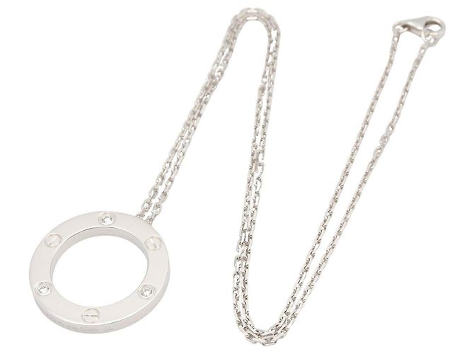 Collana Cartier Love Circle 3PD Argento - vista 2