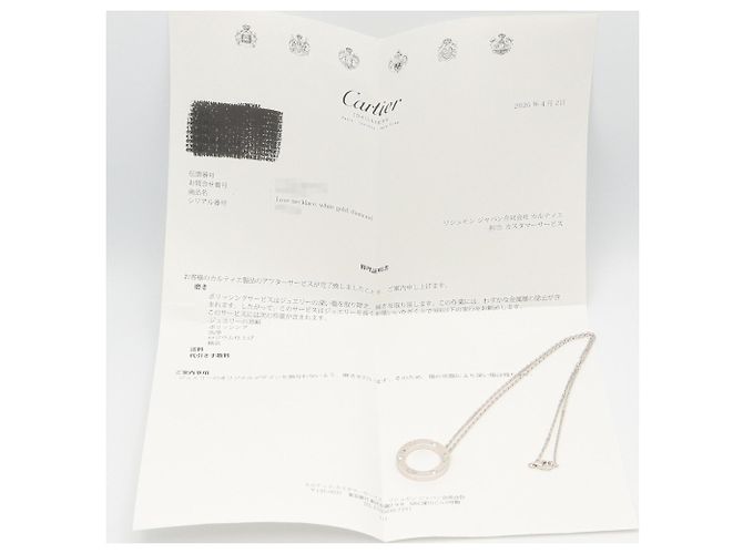Collana Cartier Love Circle 3PD Argento - vista 7