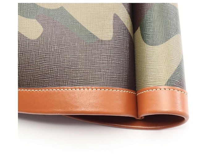Céline Borsa a Spalla Camouflage Celine Couffin Marrone Multicolore Verde - vista 8