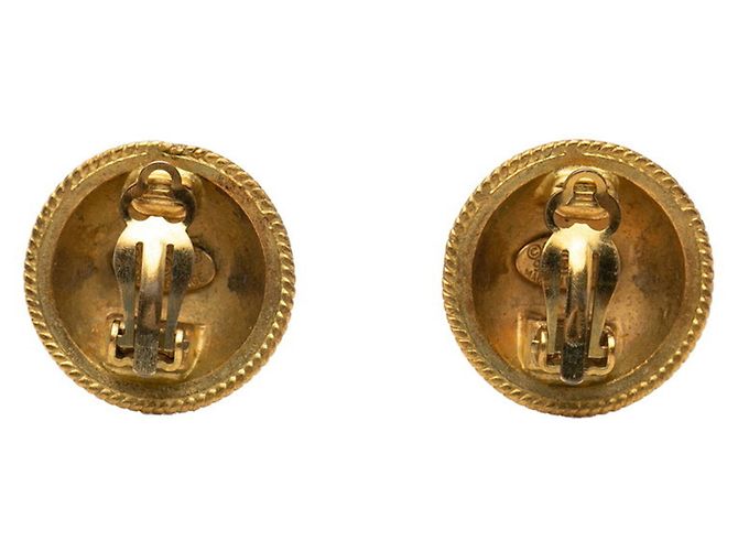 Orecchini vintage a clip Coco Mark di Chanel D'oro - vista 2