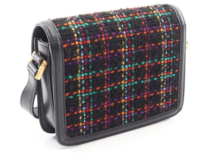 Borsa a Spalla Piccola Solferino Saint Laurent Paris Yves Saint Laurent Nero Multicolore - vista 2