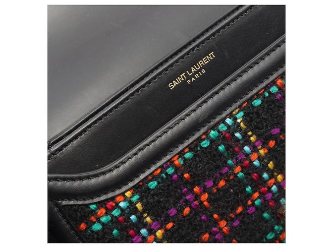 Borsa a Spalla Piccola Solferino Saint Laurent Paris Yves Saint Laurent Nero Multicolore - vista 8