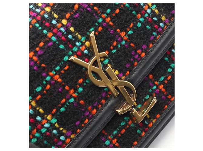 Borsa a Spalla Piccola Solferino Saint Laurent Paris Yves Saint Laurent Nero Multicolore - vista 9