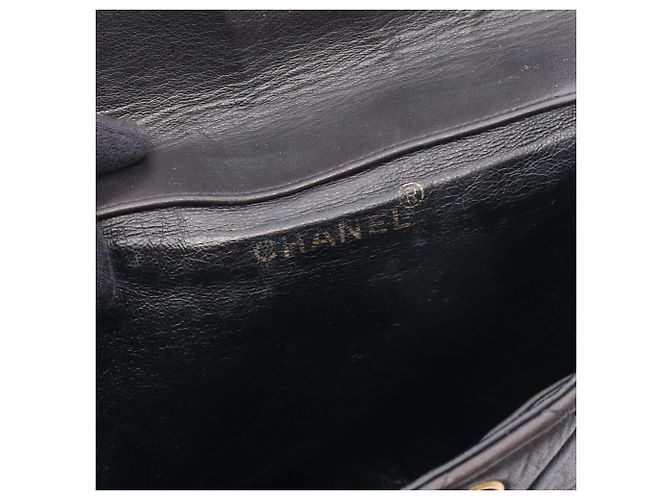 Zaino in agnello nero trapuntato Chanel - vista 4