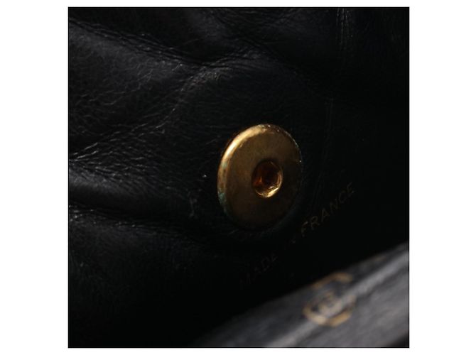 Zaino in agnello nero trapuntato Chanel - vista 7