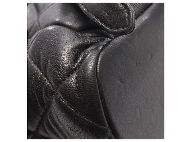 Zaino Matelassé Chanel in agnello nero - vista 9