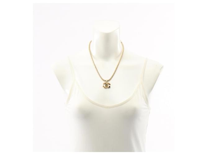 Collana Chanel Coco Mark Gripoix Multicolore D'oro - vista 6