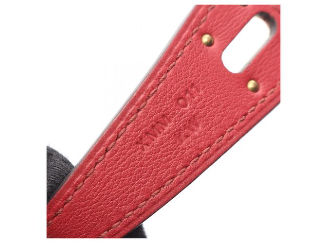 Borsa a Spalla Hermès Lindy 26 Verso Rosso Arancione Bordò - vista 5