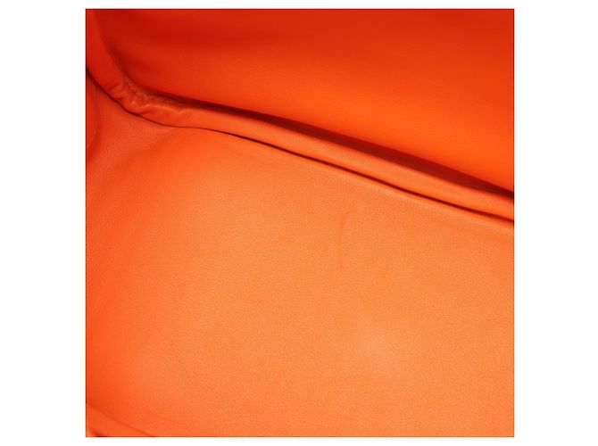 Borsa a Spalla Hermès Lindy 26 Verso Rosso Arancione Bordò - vista 9