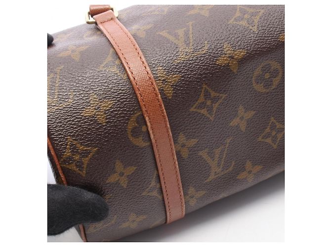 Borsa Louis Vuitton Papillon 26 Marrone Monogramma - vista 10