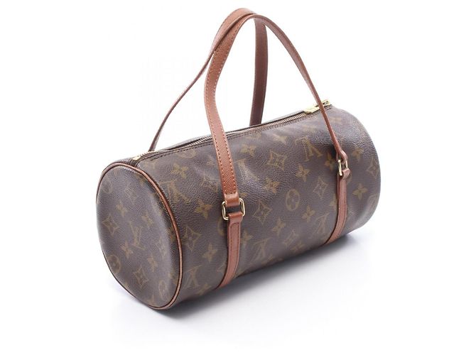 Borsa Louis Vuitton Papillon 26 Marrone Monogramma - vista 2