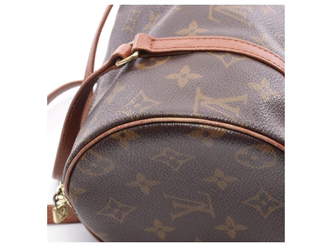 Borsa Louis Vuitton Papillon 26 Marrone Monogramma - vista 8