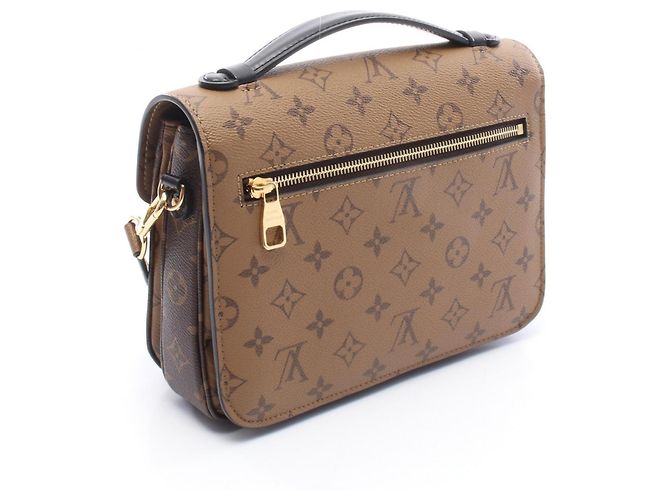 Borsa Pochette Metis MM Louis Vuitton Marrone Nero Monogramma - vista 2
