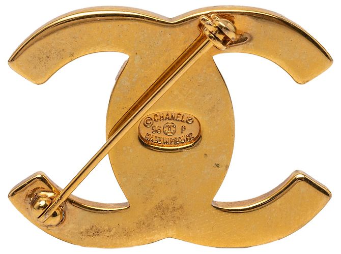 Spilla Turn Lock in Oro Placcato CC Dorato di Chanel D'oro - vista 2
