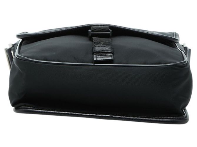 Bolso cruzado Prada con placa de logo triangular Negro - vista 3